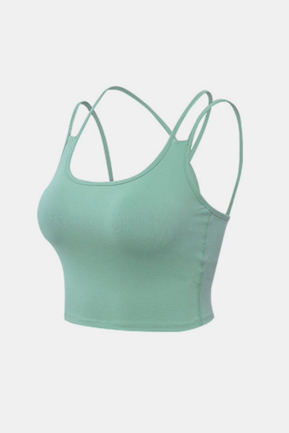 Double-Strap Cropped Yoga Cami - Shah S. Sahota