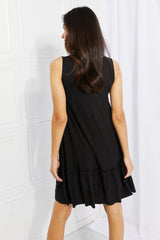 Zenana Head Over Heels Full Size Sleeveless Ruffle Hem Dress - Shah S. Sahota