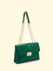 Basic Quilted Chain Shoulder Bag - Shah S. Sahota