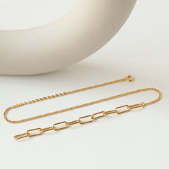 Thick Chain Stitching Necklace - Shah S. Sahota