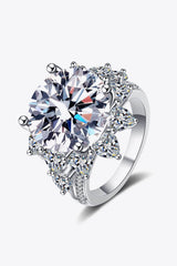 10 Carat Moissanite Flower-Shaped Ring - Shah S. Sahota