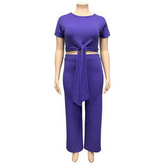 Women‘s Solid Color Two Piece Set - Shah S. Sahota