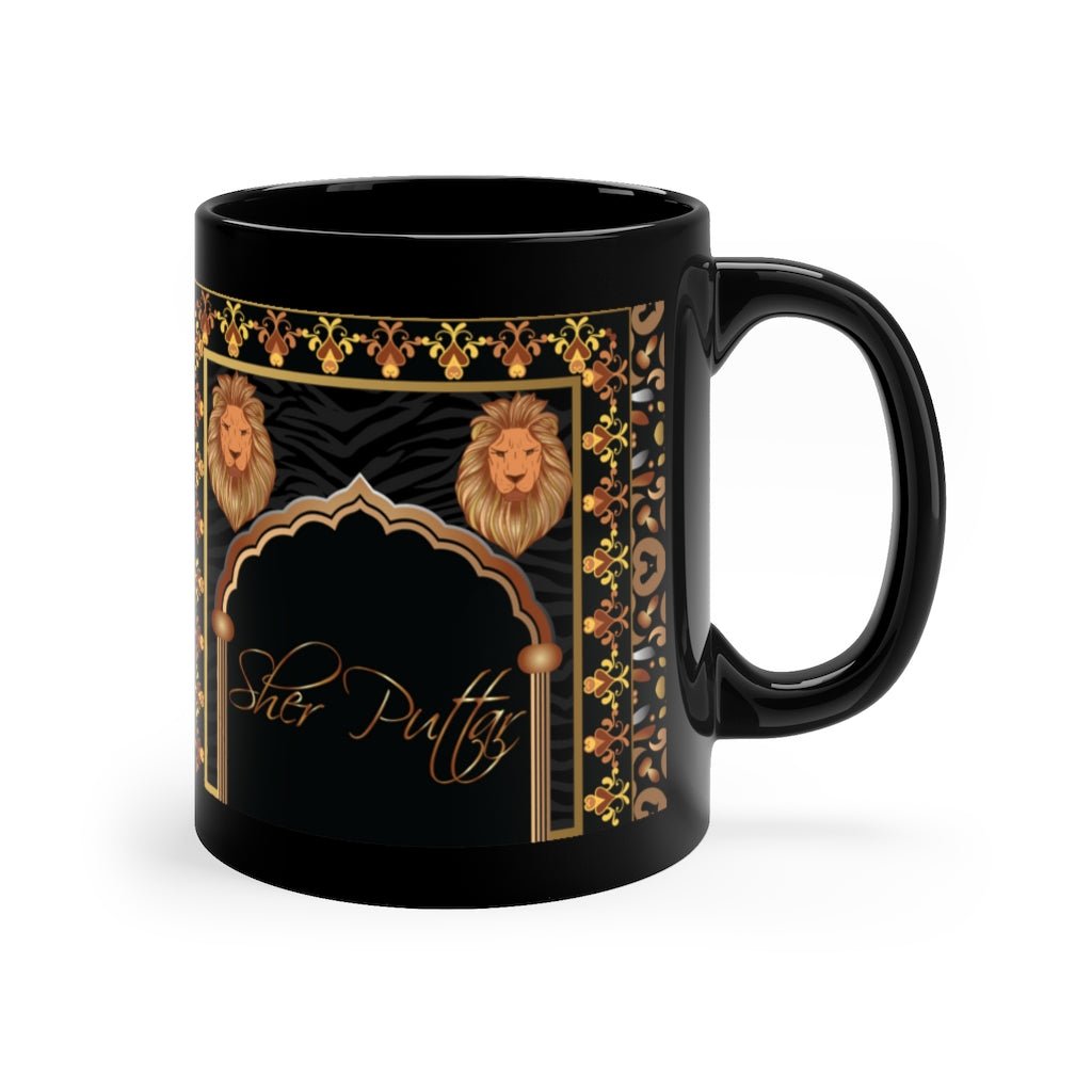 Sher Puttar Black Mug - Shah S. Sahota