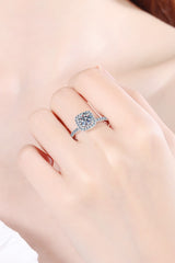 2 Carat Moissanite Square Halo Ring - Shah S. Sahota