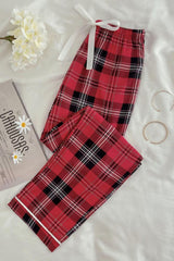 Plaid Tied Loungewear Pants - Shah S. Sahota