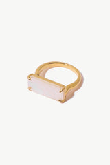 18K Gold-Plated Natural Stone Ring - Shah S. Sahota