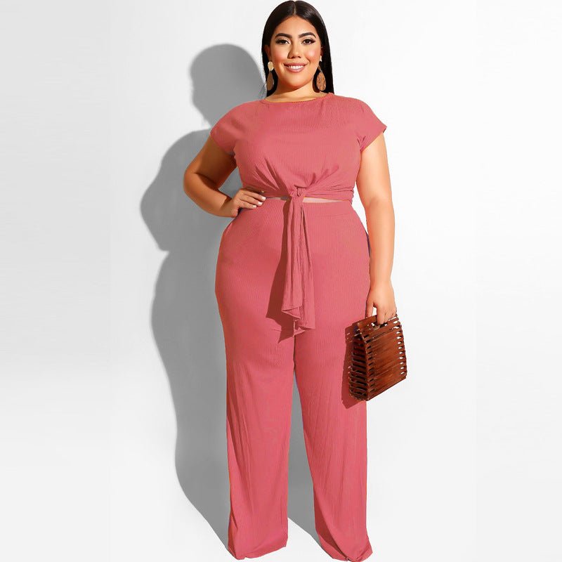 Women‘s Solid Color Two Piece Set - Shah S. Sahota