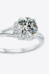 1 Carat Moissanite Split Shank Ring - Shah S. Sahota