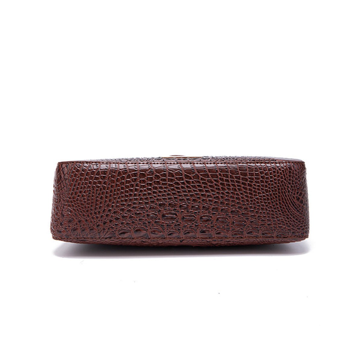 Retro Crocodile Pattern Baguette Bag - Shah S. Sahota