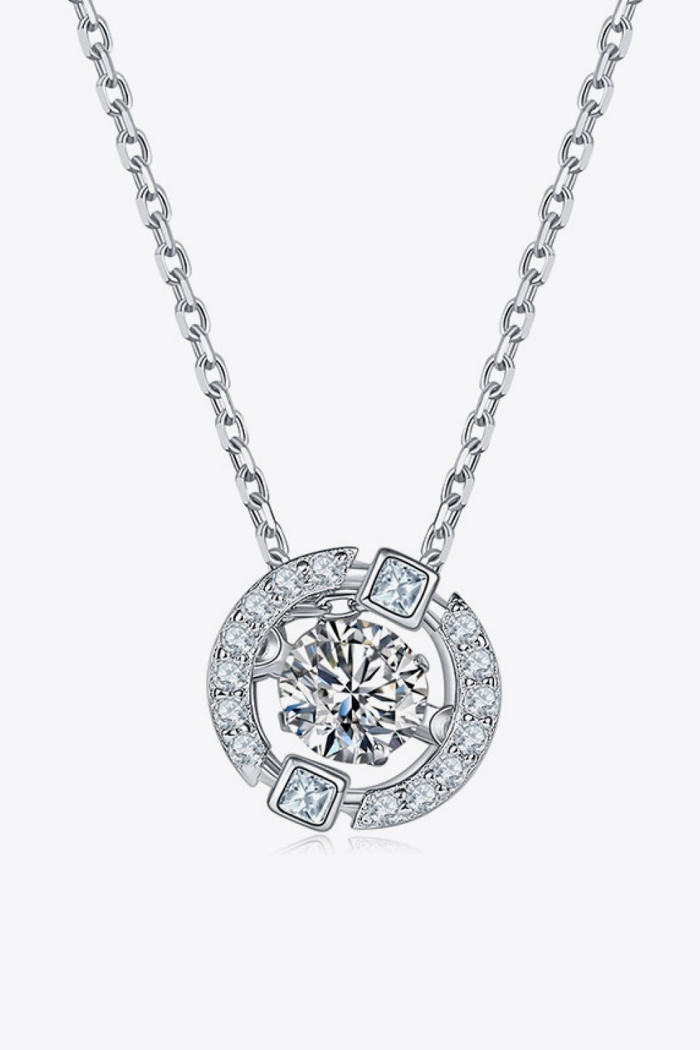 Moissanite Pendant Chain-Link Necklace - Shah S. Sahota