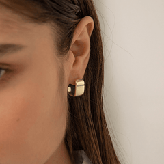 Women's Gold Plated Chunky Earrings - Shah S. Sahota