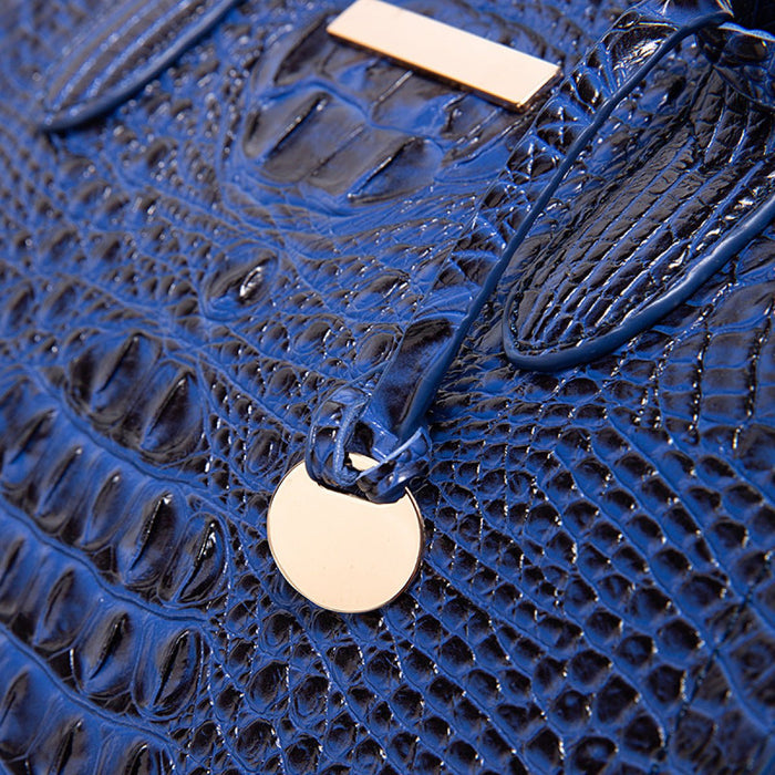Retro Crocodile Pattern Crossbody Bag - Shah S. Sahota