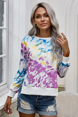 Tie-Dye High Low Sweatshirt - Shah S. Sahota