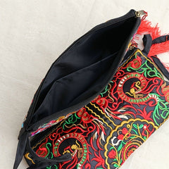 Women's Embroidered Wallet, Niche Vintage Zip Clutch, Large Capacity Coin Purse, Women's Phone Case - Shah S. Sahota