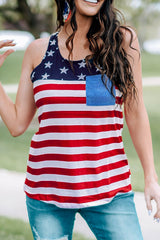 US Flag Racerback Top - Shah S. Sahota