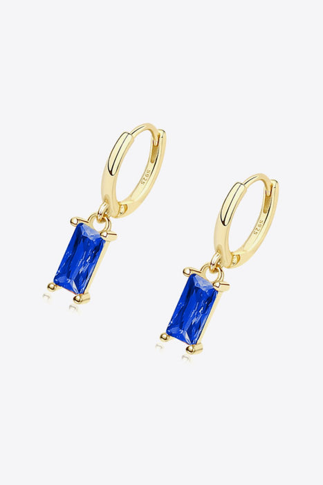 Retro 925 Sterling Silver Cubic Zirconia Drop Earrings - Shah S. Sahota