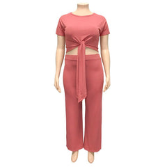 Women‘s Solid Color Two Piece Set - Shah S. Sahota