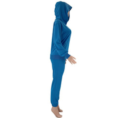 Pullover Long-Sleeved Hoodie & Tie Pocket Pants Sets - Shah S. Sahota