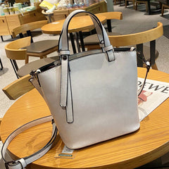 Portable Zipper Shoulder Bucket Bag - Shah S. Sahota