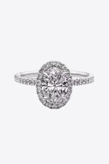 2 Carat Moissanite 18k Platinum-Plated Ring - Shah S. Sahota