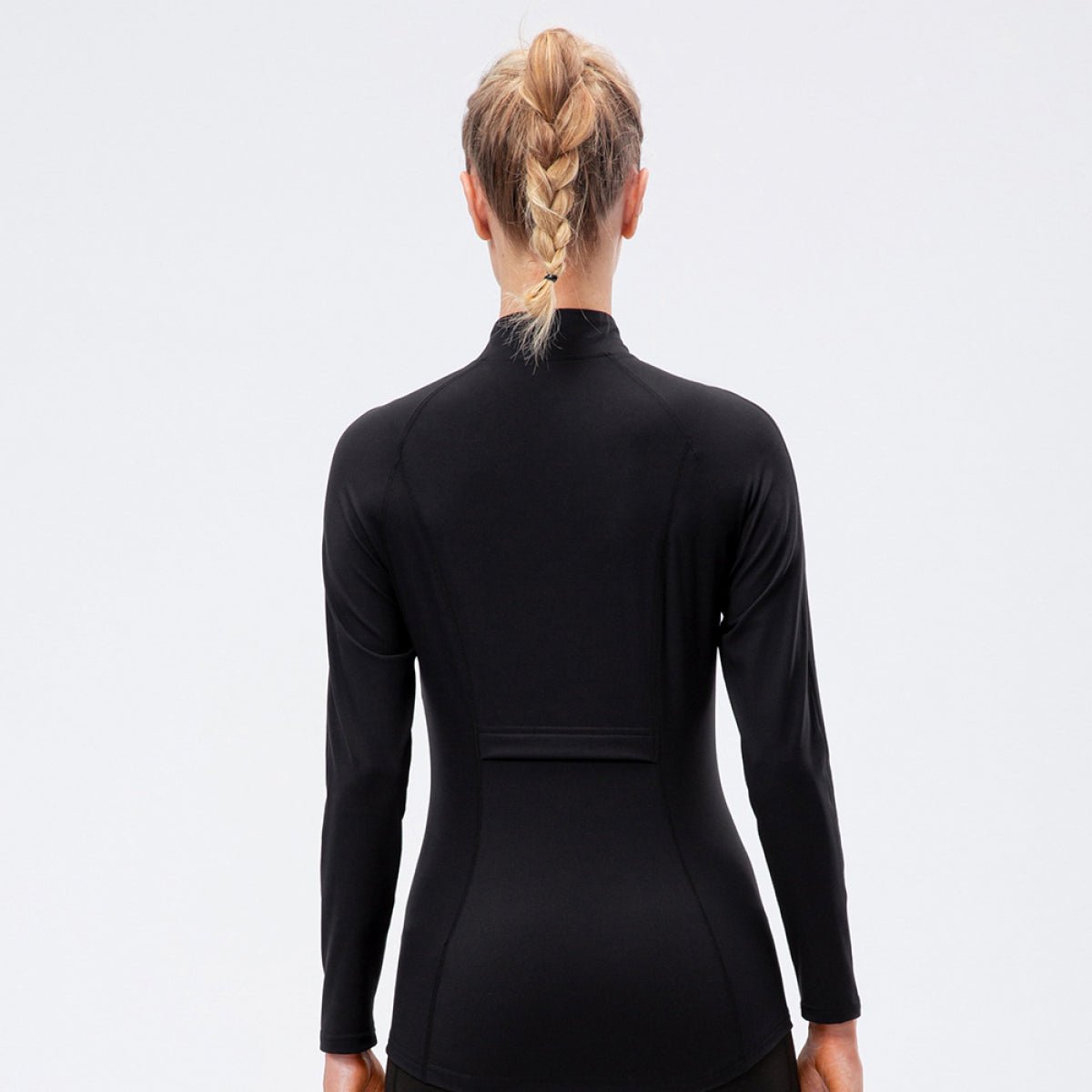 Tight Elastic Zipper Up Track Jacket With Pockets - Shah S. Sahota