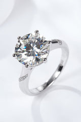 5 Carat Moissanite Solitaire Ring - Shah S. Sahota