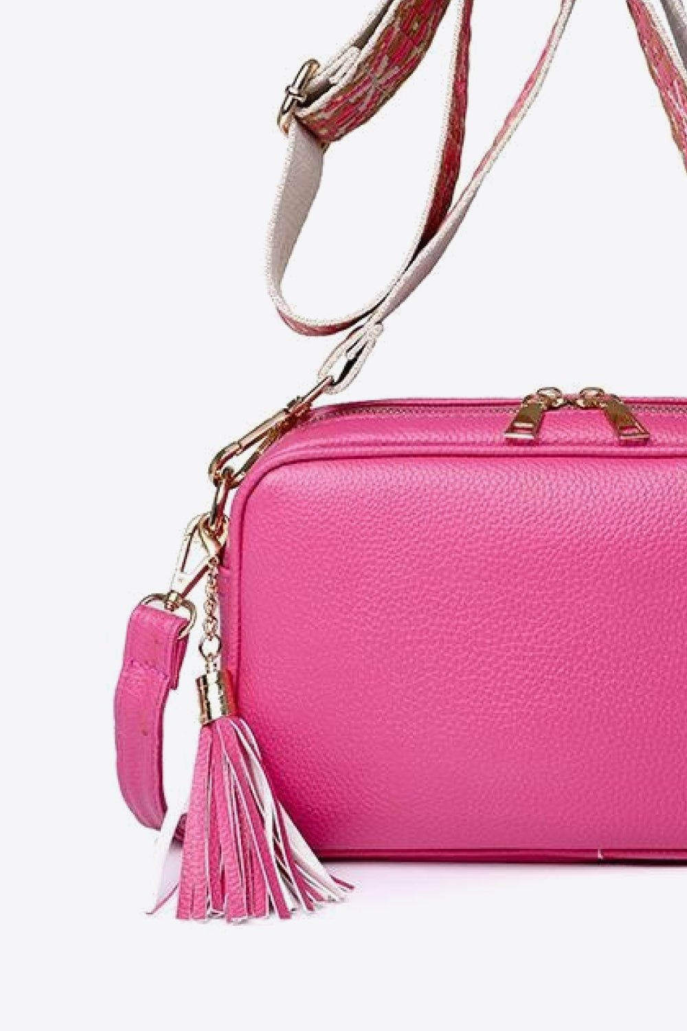 PU Leather Tassel Crossbody Bag - Shah S. Sahota