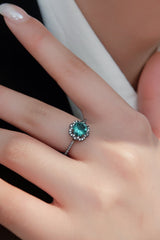 Paraiba Tourmaline Flower Shape Ring - Shah S. Sahota