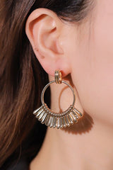 18K Gold-Plated Zinc alloy Drop Earrings - Shah S. Sahota