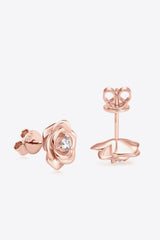 Moissanite Flower 925 Sterling Silver Earrings - Shah S. Sahota