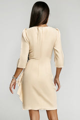 Ruffled Tulip Hem Puff Sleeve Mini Dress - Shah S. Sahota
