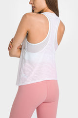 Spliced Mesh Racer Back Tank - Shah S. Sahota