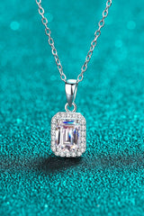 Square Moissanite Pendant Chain Necklace - Shah S. Sahota