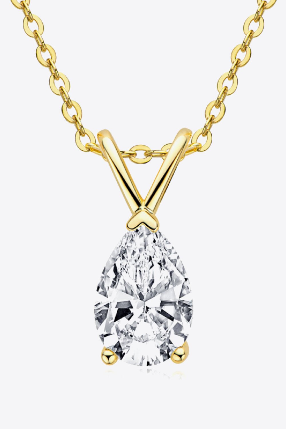 1.5 Carat Moissanite Pendant 925 Sterling Silver Necklace - Shah S. Sahota