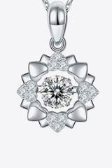 Moissanite Flower Shape Pendant Necklace - Shah S. Sahota