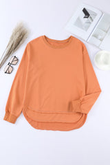 Side Slit Drop Shoulder Sweatshirt - Shah S. Sahota