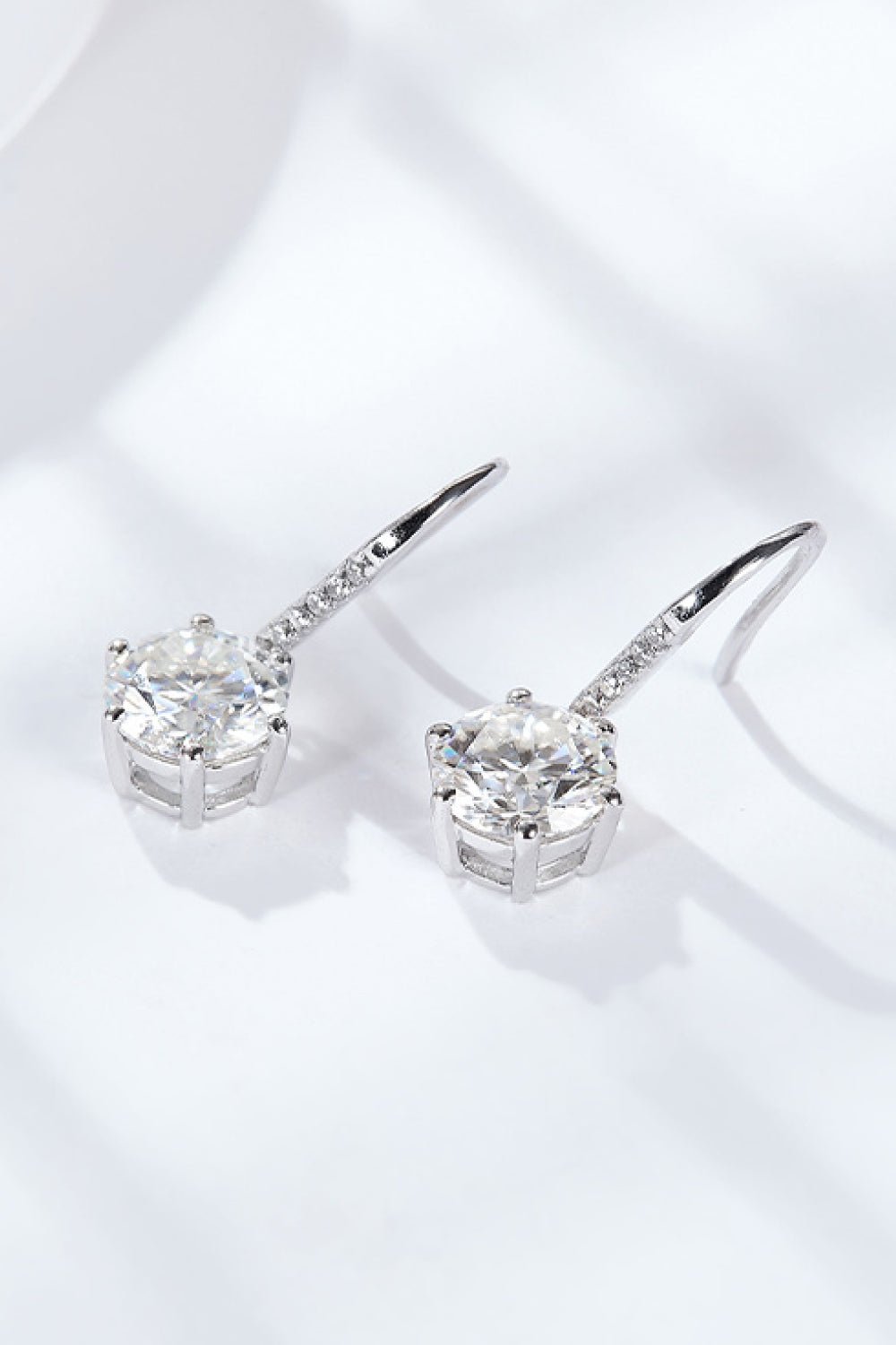 6-Prong Moissanite Drop Earrings - Shah S. Sahota