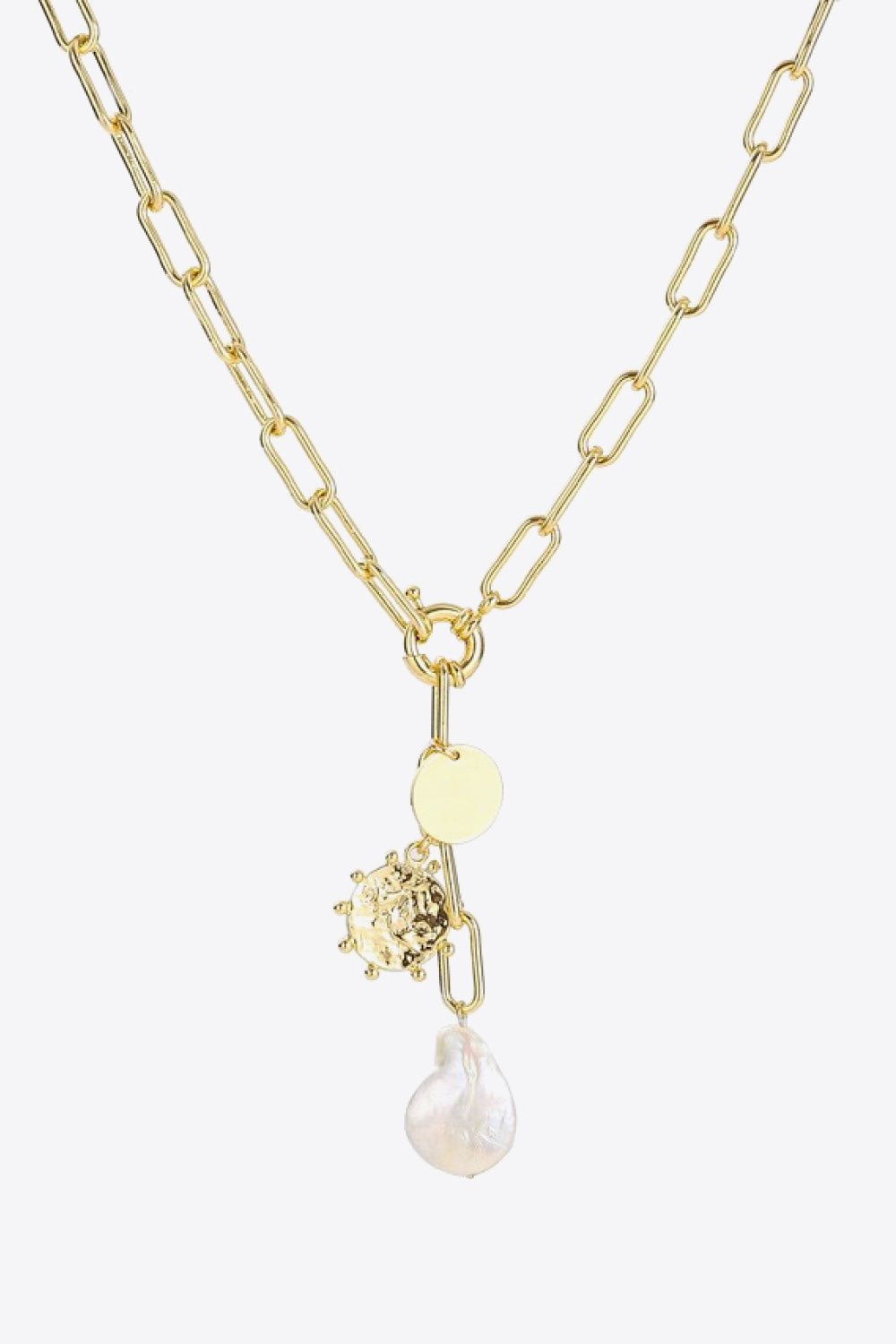 Pearl Pendant Chain Necklace - Shah S. Sahota