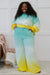 Zenana Hello Summer Full Size Run Ombre Wide Leg Sweat Pants - Shah S. Sahota