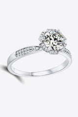 925 Sterling Silver 1 Carat Moissanite Ring - Shah S. Sahota
