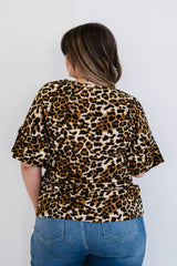 Doe & Rae Lookin' Fabulous Full Size Run Leopard Print Tee - Shah S. Sahota