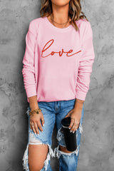 LOVE Dropped Shoulder Sweatshirt - Shah S. Sahota
