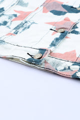 Star Tie-Dye Button Down Denim Jacket - Shah S. Sahota