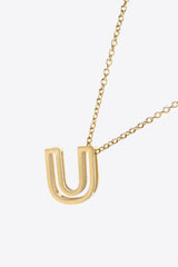 U to Z Letter Pendant Nekclace - Shah S. Sahota