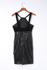 Sequin Fringe Detail Sleeveless Dress - Shah S. Sahota