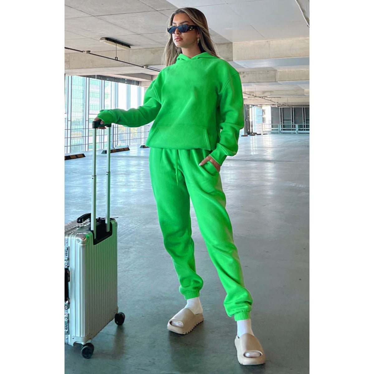 Pullover Long-Sleeved Hoodie & Tie Pocket Pants Sets - Shah S. Sahota