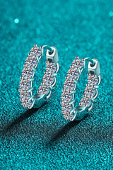 1.8 Carat Moissanite Hoop Earrings - Shah S. Sahota
