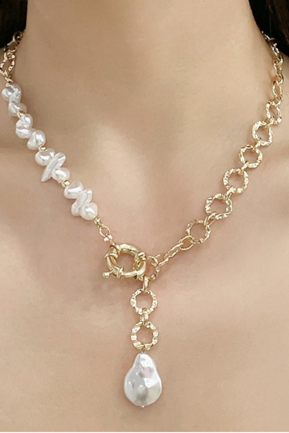 Freshwater Pearl Copper Necklace - Shah S. Sahota