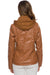 Zipper Front Hooded PU Leather Jacket - Shah S. Sahota