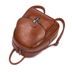 High-Capacity Oil Wax Leather Retro Backpack - Shah S. Sahota